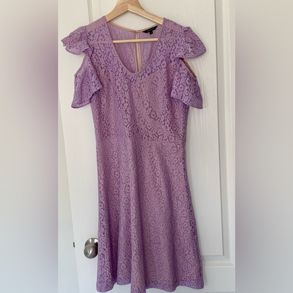 RW&CO cold-shoulder lace dress size 2